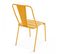 Chaise En Métal Bistrot Jaune