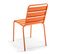 Palavas - Ensemble Table De Jardin Et 8 Chaises En Métal Orange