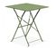 Table De Jardin Pliante Bistrot En Acier Vert Cactus