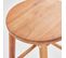 Lot De 2 Tabourets En Bois D'eucalyptus