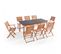 Ensemble Table De Jardin En Eucalyptus Extensible Avec 8 Assises