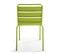 Palavas - Ensemble Table De Jardin Carrée Et 2 Chaises Acier Vert