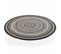 Tapis Rond Polypropylène Noir 120cm