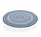 Tapis Rond Polypropylène Bleu 120cm