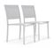 Lot De 2 Chaises De Jardin Aluminium Et Textilène Blanc