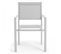 Lot De 2 Fauteuils De Jardin Aluminium Et Textilène Blanc