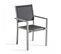 Lot De 2 Fauteuils De Jardin En Aluminium Et Textilène Gris