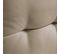 Lot 2 Coussins Palette Dossier Polyester Taupe 60x40x12 Cm