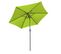 Parasol Droit Inclinable 3m Et 4 Dalles Lestées Aluminium Vert