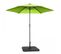 Parasol Droit Inclinable 3m Et 4 Dalles à Lester Remplissables Vert