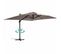 Parasol Déporté 3x4m Et 4 Dalles à Remplir Aluminium Taupe