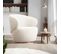 Fauteuil Cosy En Bouclette Blanc