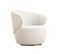 Fauteuil Cosy En Bouclette Blanc