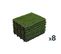 Lot De 48 Dalles Clipsables Gazon Artificiel Vert