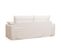 Canapé Convertible En Tissu Texturé 3 Places Blanc