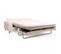 Canapé Convertible Tissu Bouclette 3 Places Blanc