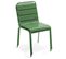 Palavas - Table Carrée 70 Cm Plateau Inclinable Et 4 Chaises Vert Cactus