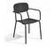 Fauteuil De Jardin En Aluminium Noir