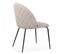 Lot De 4 Chaises En Tissu Beige