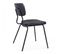 Lot De 2 Chaises En Textile Enduit Noir