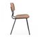 Lot De 2 Chaises En Textile Enduit Marron Clair