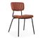 Lot De 2 Chaises En Textile Enduit Marron Clair