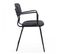 Lot De 2 Chaises Avec Accoudoirs En Textile Enduit Noir