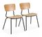 Lot De 2 Chaises En Bois Vintage