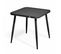 Ensemble Table De Jardin Et 2 Fauteuils En Aluminium Noir