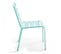 Palavas - Chaise De Jardin En Métal Turquoise