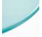 Palavas - Table De Jardin Ronde Bistro Inclinable En Acier Turquoise 70cm