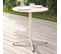 Palavas - Table De Jardin Ronde Bistro Inclinable En Acier Ivoire 70cm