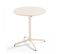 Palavas - Table De Jardin Ronde Bistro Inclinable En Acier Ivoire 70cm