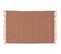 Tapis à Franges En Jute Naturel Tissé Main Terracotta 80 X 200 Cm