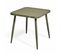 Ensemble Table De Jardin Et 4 Fauteuils En Aluminium/bois Vert Kaki