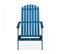 Fauteuil Relax Pliant En Bois D'eucalyptus Bleu Pacific