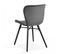 Lot De 2 Chaises En Velours Gris Anthracite