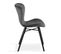 Lot De 2 Chaises En Velours Gris Anthracite