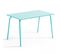 Palavas - Ensemble Table De Jardin Et 4 Fauteuils En Métal Turquoise