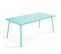 Palavas - Ensemble Table De Jardin Et 6 Chaises En Métal Turquoise