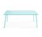 Palavas - Ensemble Table De Jardin Et 6 Fauteuils En Métal Turquoise