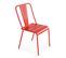 Palavas - Ensemble Table Inclinable De Jardin Et 2 Chaises Rouge