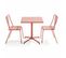 Palavas - Ensemble Table Inclinable De Jardin Et 2 Chaises Argile