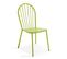 Palavas - Ensemble Table Carrée De Jardin Inclinable Et 2 Chaises Bistrot Vert