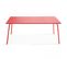 Palavas - Ensemble Table De Jardin Et 8 Chaises Bistrot En Acier Rouge