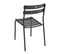 Chaise De Jardin En Aluminium Noire