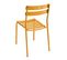 Chaise De Jardin En Aluminium Jaune Moutarde