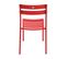 Chaise De Jardin En Aluminium Rouge Foncé