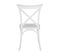 Chaise De Terrasse Empilable En Plastique Blanc