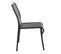 Chaise Design De Jardin En Aluminium Noire